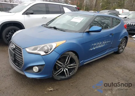 2016 Hyundai Veloster Turbo Rally Edition z USA, uszkodzony, nr VIN KMHTC6AE2GU260206